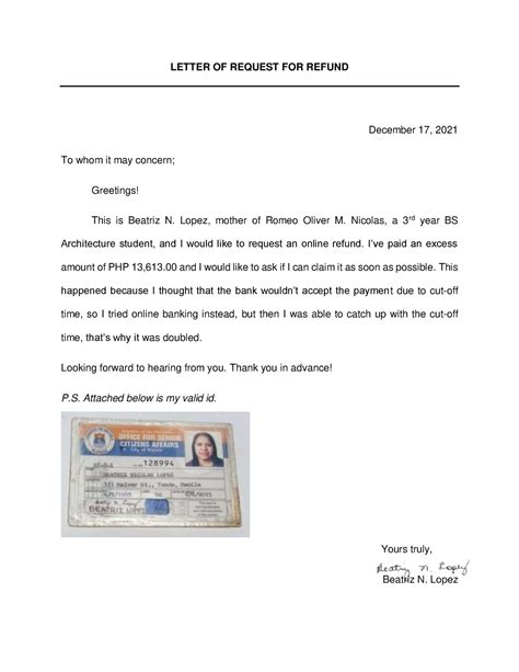 REFUND REQUEST FOR MY PHILIPPINE PRUDENTIAL LIFE .
